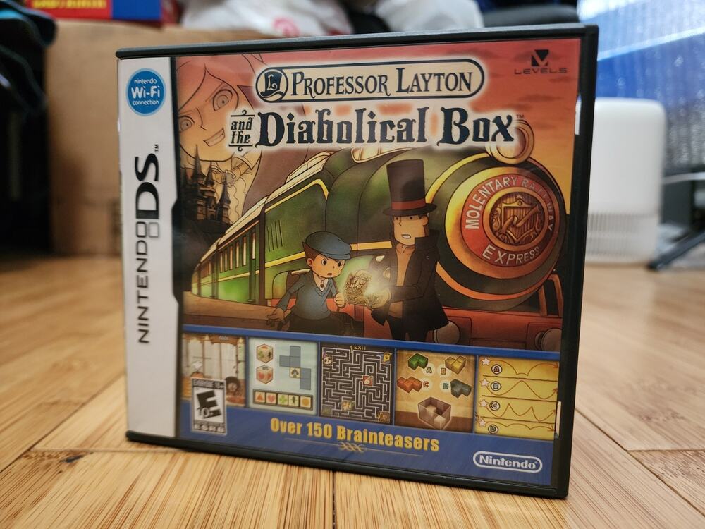 Professor Layton and the Diabolical Box (Nintendo DS, 2009) CIB Complete Game